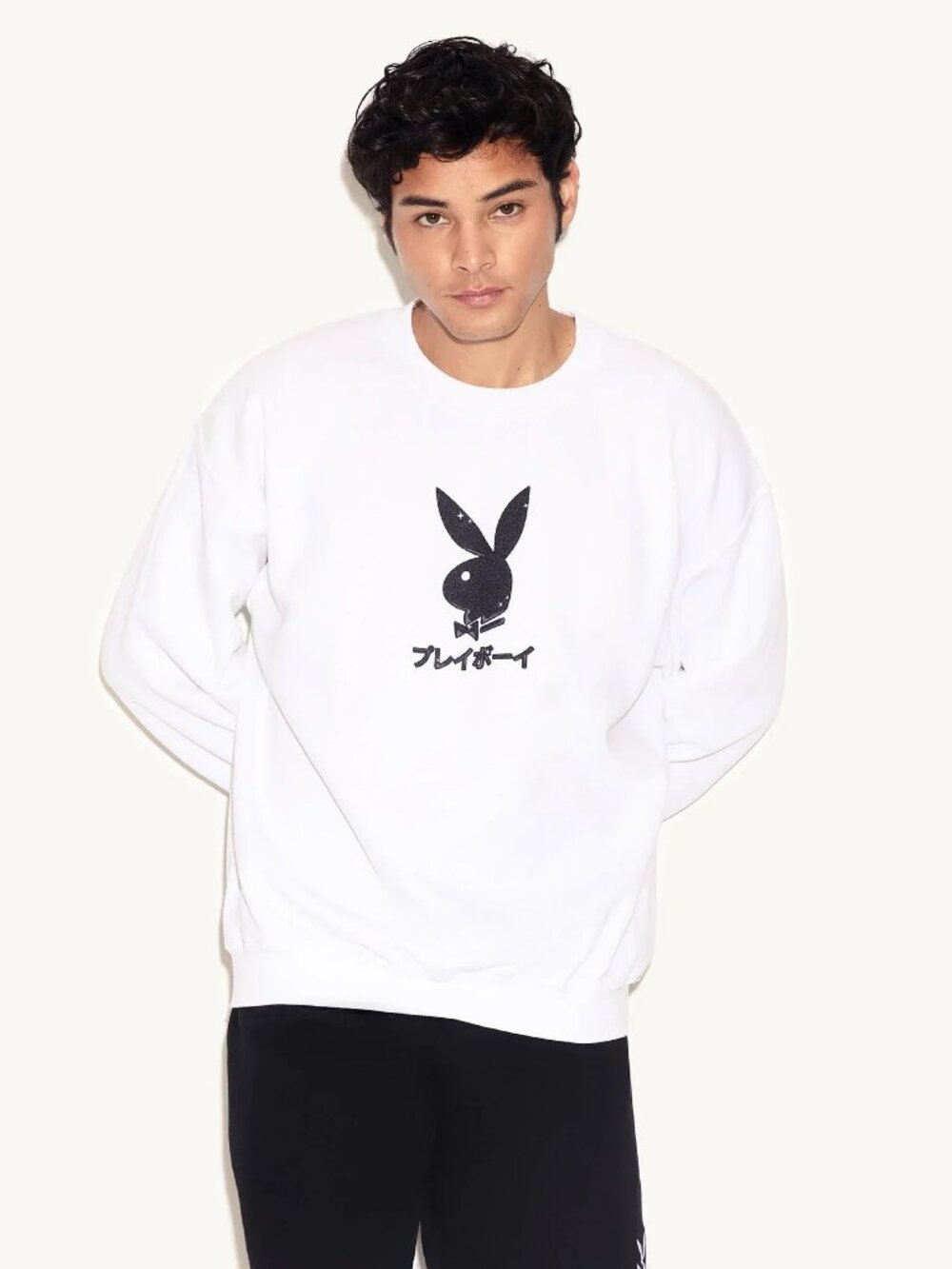 Playboy Mens Sz L Pullover Ace Club Crewneck Sweatshirt Limited Edition Japanese